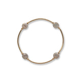 8mm Faceted Mystic Agate Gold-Filled Blessing Bracelet: S