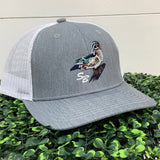 Wood Duck SB Cap: Foggy Marsh Vein Camo 7 Panel