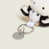 Black & White Cow Keyring sensory Squishy fun teen trendz