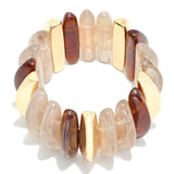 Resin & Gold-Tone Stretch Bangle