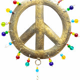 Handmade Peaceful World Bell Wind Chime – Peace Sign with NANA Bell