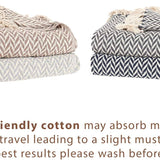 Patterned Cotton Throw Blanket - 50 x 70 - Style Options: Diamond