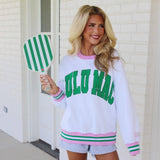 Lulu Mac Swearshirt Green/Pink