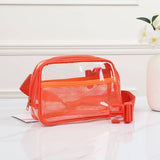 Mini Clear Fanny Pack: Orange