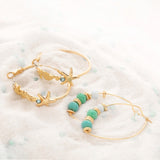 Coastal Dreams Asbury Beaded Hoop Earrings