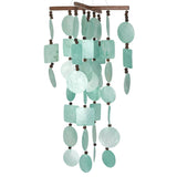 Aqua Capiz Wind Chime