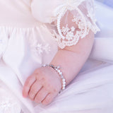 Girls Baby to Bride Sterling Silver Cross Baby Bracelet Gift