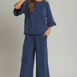Cloud Nine SpaceKnit Wide-Leg Pants