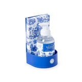 Blue Willow Crisp Linen Foaming Soap & Guest Towel Set
