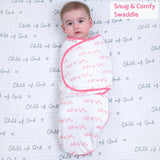 Child of God - Pink Swaddle Sack: S/M(0-3 Months)