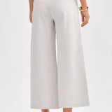 Curvy Pearl Gray Magic Wide Cropped Pants