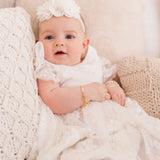 14K Gold-Plated Baby Cross Bracelet Medium 1-5 Years