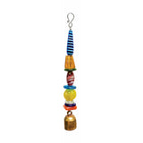 Handmade Array of Colors Bell Wind Chime – Colorful Glass Beads & Authentic NANA Bell