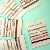 BOHO DUAL FUNCTION KNOT BRACELET HAIR TIES | 40BH104: COMPASS