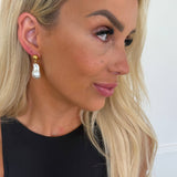 Pearl Drop Earrings – Gold
