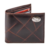 Alabama Crimson Tide Men's Collegiate Bifold Leather Wallet.: UAL Crazyhorse