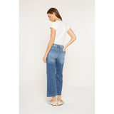 Mica Denim High Rise Cropped Wide Leg Jeans