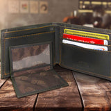 Bass Burnished Leather Bifold Wallet