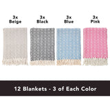 Patterned Cotton Throw Blanket - 50 x 70 - Style Options: Diamond