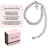 Girls Baby to Bride Sterling Silver Cross Baby Bracelet Gift