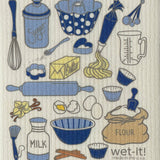 Baking Time Blue Swedish Dish Cloth