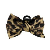 Animal Print Bow Claw Clip.25