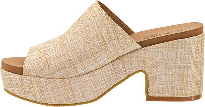 Corky's Raffia Totally Buggin Heel Sandals