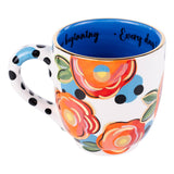 Brighten Your Day with our Whimsical Polka Dot Flower Mug