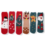 Soft Plush Knit Christmas Socks
