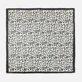 Leopard Print Bandana Scarf – Classic Black & Ivory