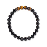 The Men’s Blessing Bracelet In Tiger's Eye And Onyx : Small
