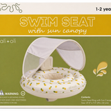 Ali+Oli Baby Swim Seat with Sun Canopy (Lemons)