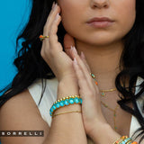 Mini Single Crystal Stretch Bracelet - BFN33BGCRY: Clear