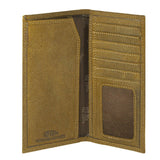 Alabama Crimson Tide Vintage Tan Leather Secretary Wallet