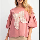 Tweed Bow Top