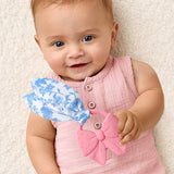 Pink Bow Crinkle Crew
