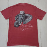 Houndstooth Elephant Tee: XXX-Large