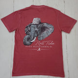 Houndstooth Elephant Tee: Large