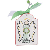 Joyful Angel Flat Christmas Ornament