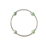 8mm Green Angelite Blessing Bracelet: S