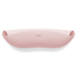 Pink Silicone Baby Bib Roll Up & Stay Closed