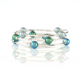 8mm Shimmer Blue Pearl Blessing Bracelet: Standard