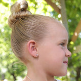Sterling Silver Clear CZ Stud Earrings