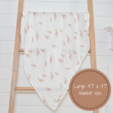 Giraffe Muslin Swaddle Blanket