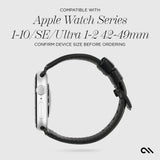 Signature Leather Band (Black) - Apple Watch 42-49mm