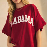 Alabama Plus Boxy Short Sleeve Sweatshirt