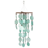 Aqua Capiz Wind Chime