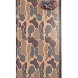Buck Men's Secretary Old School Camo Leather Wallet.: Brown/Tan Camo