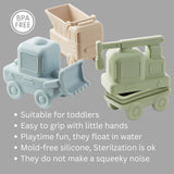Construction 3pc Bath Toy Set