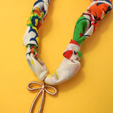 HANDMADE SCARF CHARM NECKLACE | 80N91790: G